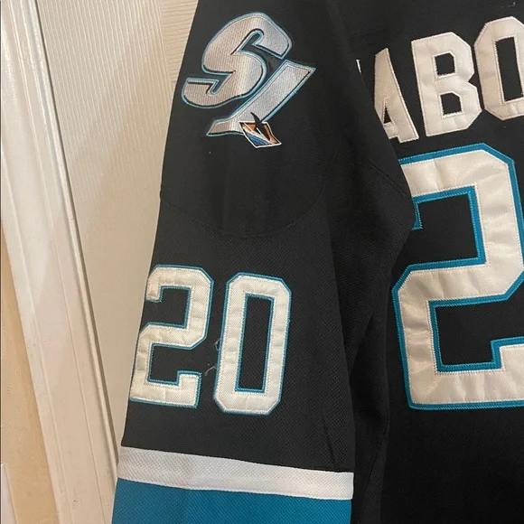 Reebok San Jose Sharks Evgeni Nabokov 20 hockey NHL Jersey - Picture 9 of 9